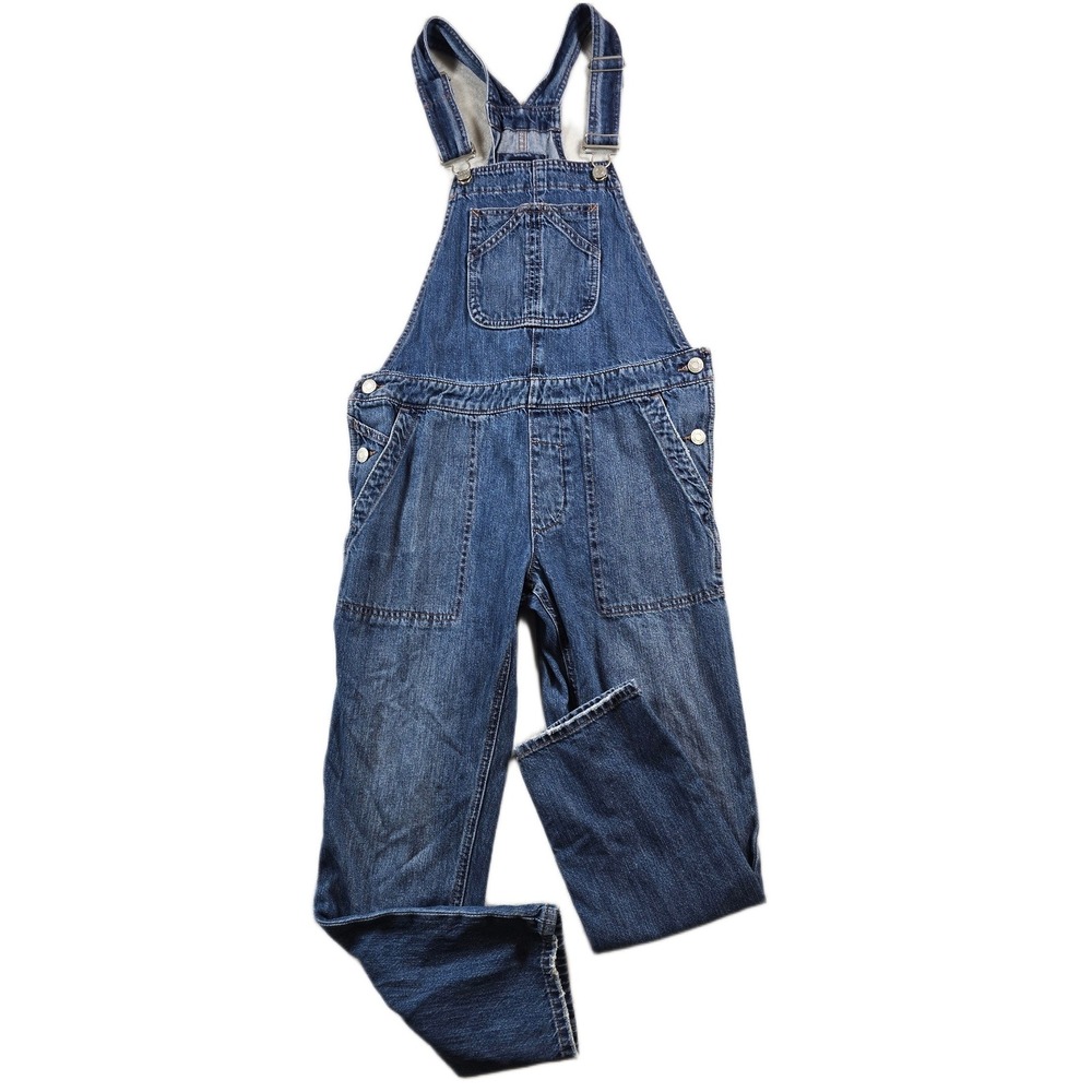 Gap Denim Overalls‎ Womens XS Blue Jean 100% Cotton Medium Wash Bib Jumpsuit